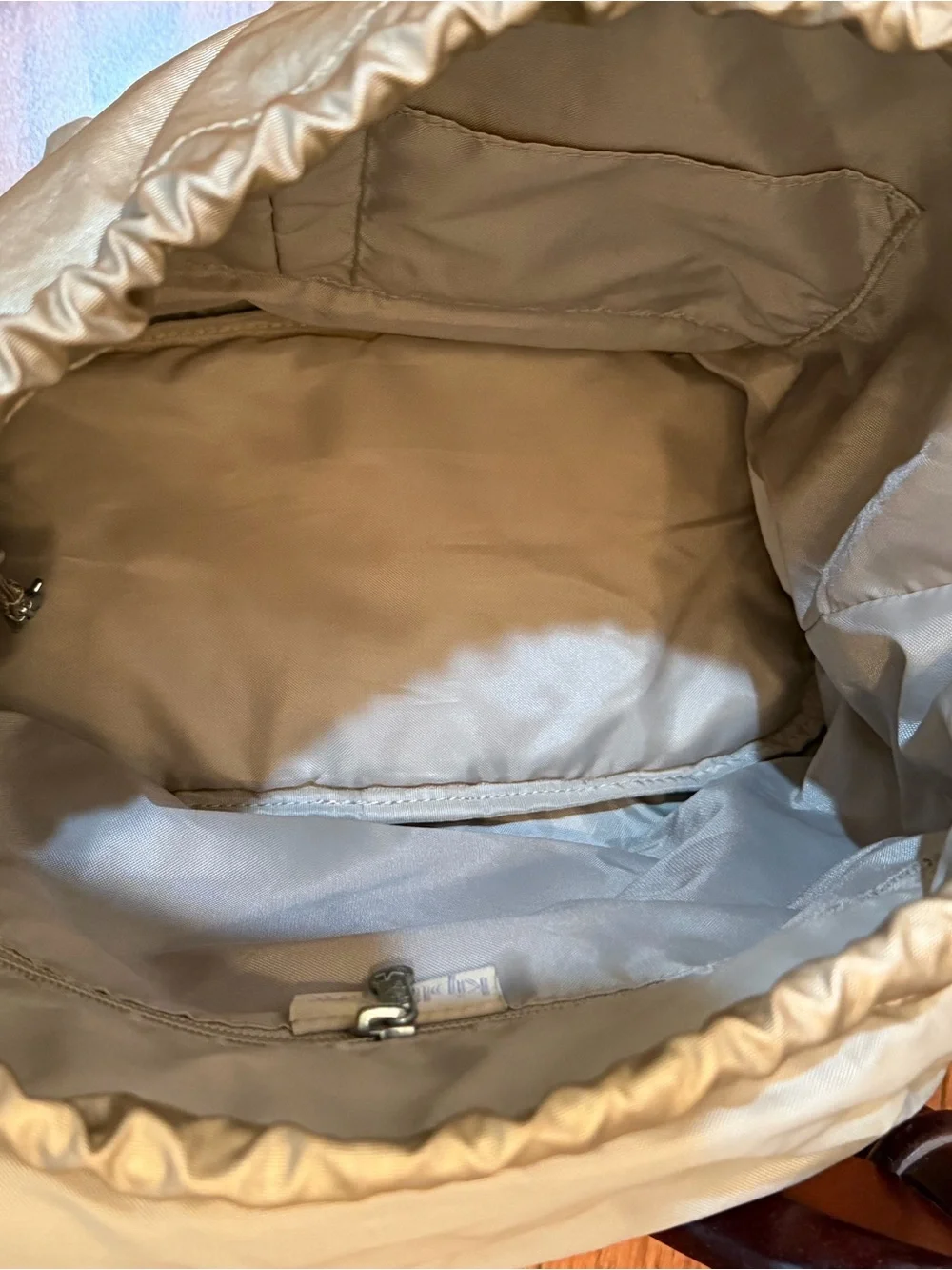 Kipling Women’s Metallic Tan Backpack - Stylish Everyday Carry